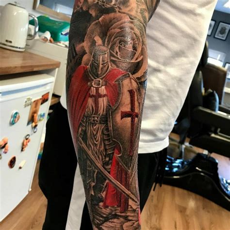 death knight tattoo|knight's templar tattoo.